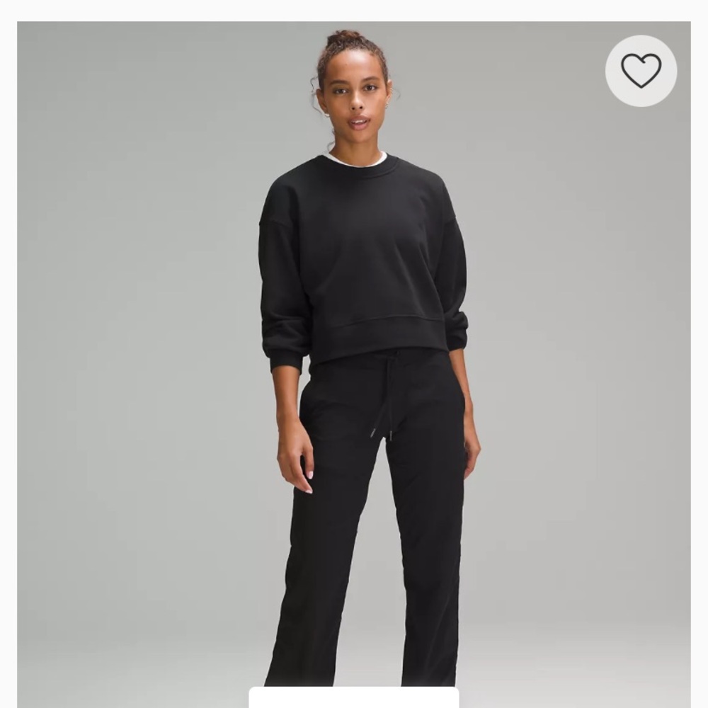 Lululemon Perfectly Oversized Cropped Crew Sweatshirt in French Terry